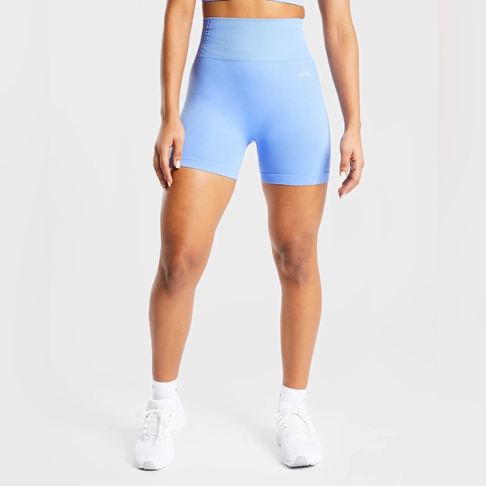 AYBL V2 seamless short size medium chambray blue